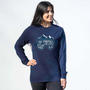 Skiing & Snowboarding Tshirt Long Sleeve - The Mountains Are Calling