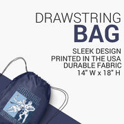 Guys Lacrosse Drawstring Backpack - Survival of the Fittest