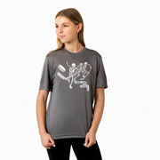 Hockey Short Sleeve Performance Tee - Dangle Snipe Skelly