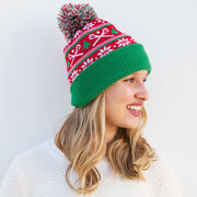 Lacrosse Knit Hat - Crossed Sticks Ugly Sweater