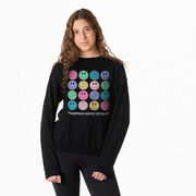 Volleyball Crewneck Sweatshirt - Volleyball Makes Me Happy