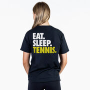 Tennis Short Sleeve T-Shirt - Eat. Sleep. Tennis. (Back Design)