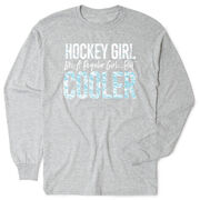 Hockey Tshirt Long Sleeve - Hockey Girls Are Cooler
