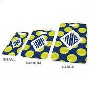 Tennis Bag/Luggage Tag - Personalized Tennis Pattern Monogram