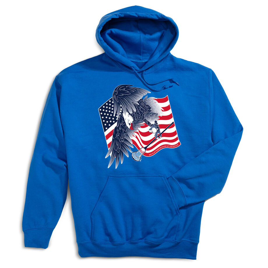 Guys Lacrosse Hooded Sweatshirt - Lacrosse Eagle