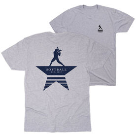 Softball Short Sleeve T-Shirt - Make History (Back Design)