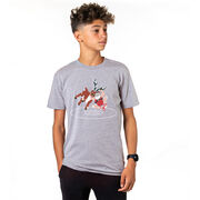 Wrestling T-Shirt Short Sleeve - Wrestling Reindeer