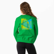 Tennis Crewneck Sweatshirt - Let's Raise A Racket (Back Design)