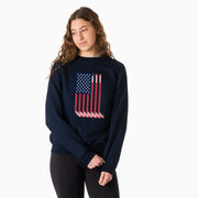 Hockey Crewneck Sweatshirt - American Flag