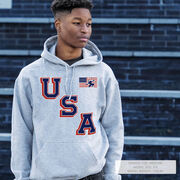 Hockey Hooded Sweatshirt - Hockey USA Gold