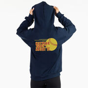 Softball Hooded Sweatshirt - Nothing Soft About It (Back Design)