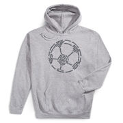 Soccer Hooded Sweatshirt - Soccer Words