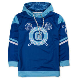 ChalkTalk Custom Team Hoodie - Girls Lacrosse Crossed Sticks