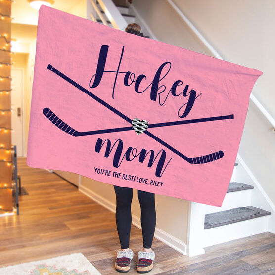 Hockey Premium Blanket - Hockey Mom