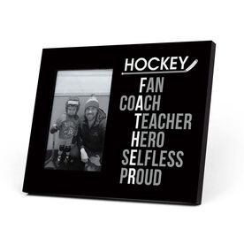 Hockey Photo Frame - Hockey Father Words