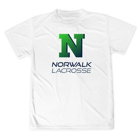 Lacrosse Short Sleeve Velocitee Performance Shirt - Norwalk - White