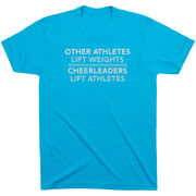 Cheerleading Short Sleeve T-Shirt - Cheerleaders Lift Athletes