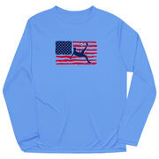 Soccer Long Sleeve Performance Tee - Guys Soccer Land That We Love