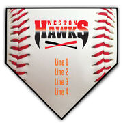 Baseball Your Logo Home Plate Plaque
