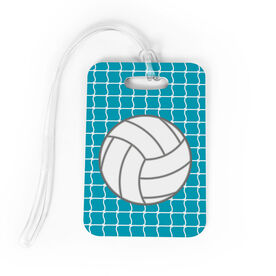 Volleyball Bag/Luggage Tag - Volleyball with Net Pattern