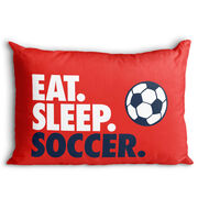 Soccer Pillowcase - Eat. Sleep. Soccer.