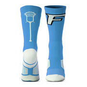 Custom Lacrosse Woven Mid-Calf Socks - Logo