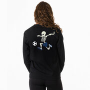 Soccer Tshirt Long Sleeve - Skeleton Striker (Back Design)