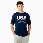 Hockey Short Sleeve Performance Tee - USA