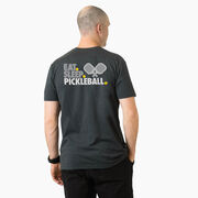 Pickleball Short Sleeve T-Shirt - Eat. Sleep. Pickleball (Back Design)