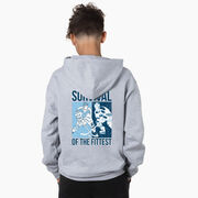 Hockey Hooded Sweatshirt - Survival of the Fittest (Back Design)