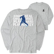 Hockey Tshirt Long Sleeve - Bones Heal Hockey (Back Design) 