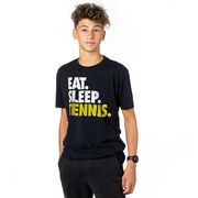 Tennis T-Shirt Short Sleeve Eat. Sleep. Tennis.