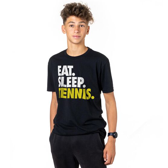 Tennis T-Shirt Short Sleeve Eat. Sleep. Tennis.