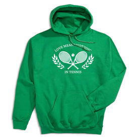 Tennis Hooded Sweatshirt - Love Means Nothing In Tennis [Youth Medium/Green] - SS