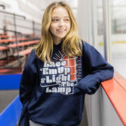 Hockey Hooded Sweatshirt - Lace 'Em Up And Light The Lamp