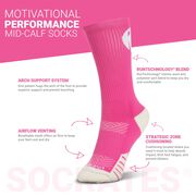 Socrates® Mid-Calf Performance Socks - Love The Run