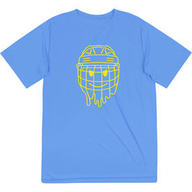 Hockey Short Sleeve Performance Tee - Have An Ice Day Smiley Face