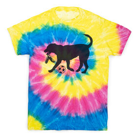 Soccer Short Sleeve T-Shirt - Soccer Dog Tie Dye