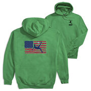 Soccer Hooded Sweatshirt - Guys Soccer Land That We Love (Back Design)