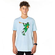 Guys Lacrosse Short Sleeve T-Shirt - Lacrosse Leprechaun