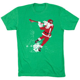 Guys Lacrosse Short Sleeve T-Shirt - Santa Laxer