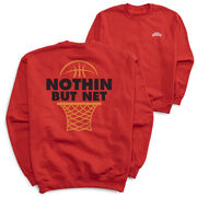 Basketball Crewneck Sweatshirt - Nothing but Net (Back Design)
