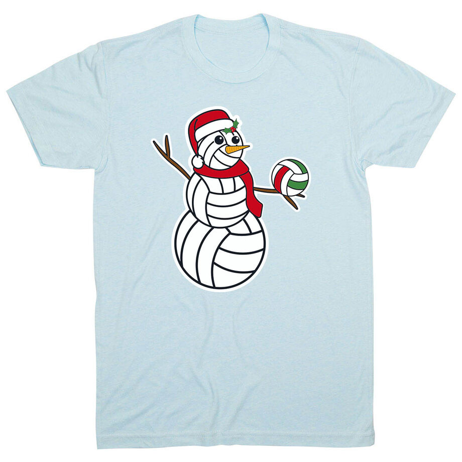 Volleyball Short Sleeve T-Shirt - Serving Holiday Cheer