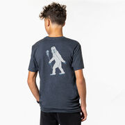 Guys Lacrosse Short Sleeve T-Shirt - Yeti (Walking) (Back Design)