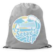 Volleyball Drawstring Backpack - Serve's Up