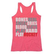 Hockey Women's Everyday Tank Top - Bones Saying Hockey