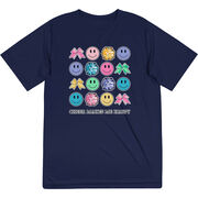 Cheerleading Short Sleeve Performance Tee - Cheer Makes Me Happy