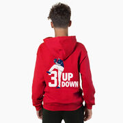 Baseball Hooded Sweatshirt - 3 Up 3 Down (Back Design)