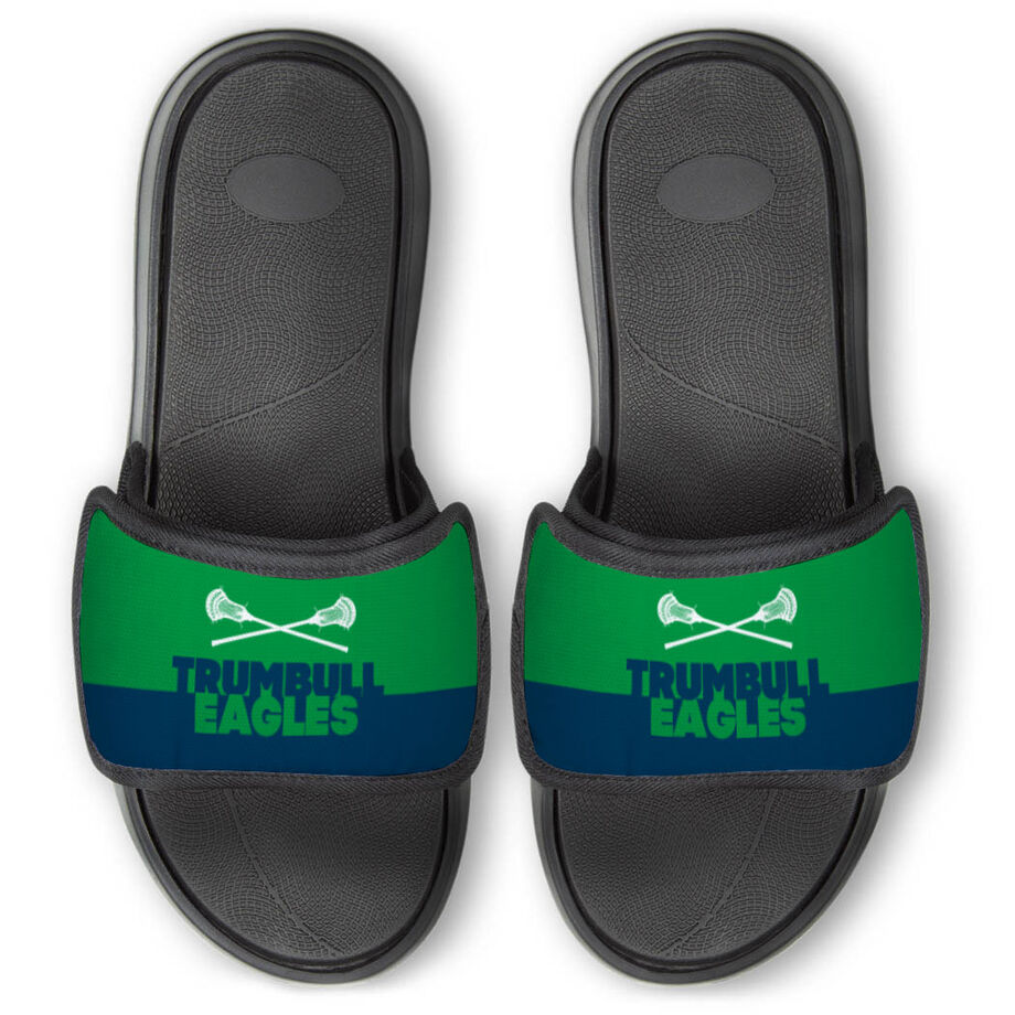 Guys Lacrosse Repwell&reg; Slide Sandals - Team Name Colorblock