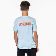 Basketball Short Sleeve T-Shirt - I'd Rather Be Playing Basketball (Back Design)